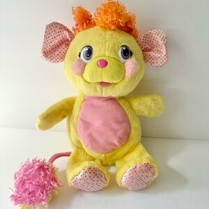 Popples 2007 Yellow Happy Popp N Giggles Plush Stuffed Animal Toy